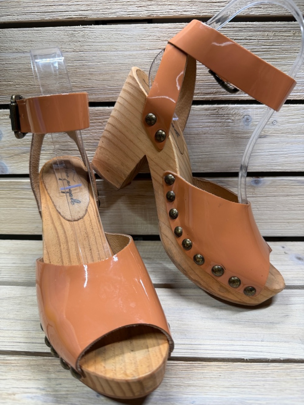 Free People Shoe Pasadena Clog Rose Sz 37